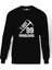 Fortnite I Got 99 Problems Baskılı Siyah Erkek Örme Sweatshirt Uzun kol 1