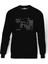 Prison Break A Plan Black Baskılı Siyah Erkek Örme Sweatshirt Uzun kol 1