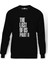 The Last Of Us Part 2 Baskılı Siyah Erkek Örme Sweatshirt Uzun kol 1