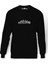 Evolution Windows 10 Baskılı Siyah Erkek Örme Sweatshirt Uzun kol 1