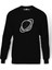 Saturn Computer Icons Planet Clip Art Baskılı Siyah Erkek Örme Sweatshirt Uzun kol 1