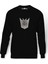 Transformers Baskılı Siyah Erkek Örme Sweatshirt Uzun kol 1