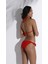 Kadın Kırmızı Boyundan Bağlı Üçgen Bikini Takımı 2