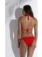 Kadın Kırmızı Boyundan Bağlı Üçgen Bikini Takımı 3