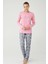 Kadın Pembe Pijama Takımı 1