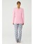Kadın Pembe Pijama Takımı 3