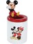 Mickey Mouse Işıklı Biblo Masa Gece Lambası Mickey Mouse Minnie Mouse Kalemlik Hediye Seti 3