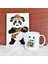 Panda Tasarımlı Günlük Hatıra Defteri Afacan Panda Kupa Hediye Seti 1
