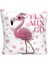 Flamingoların Aşkı Masa Gece Lambası Flamingo Tasarımlı Puf Yastık Hediye Seti 2
