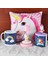 Unicorn Işıklı Biblo Masa Gece Lambası Unicorn Puf Yastık Kalemlik Unicorn Kupa Hediye Seti 1