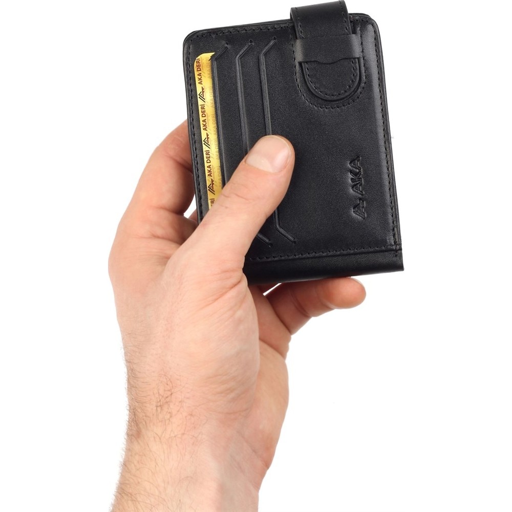 aka deri duz siyah orta boy deri erkek cuzdani 548 fiyati
