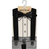 Neki̇buki 1-9 Yaş Pantolon Askı Papyon Seti
