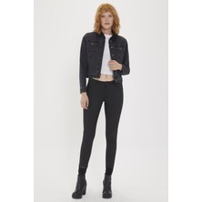 Lee Cooper Freda 6 Kürklü Kadın Jean Ceket