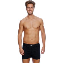 Eros %100 Pamuk Erkek Siyah 2'li Boxer 033