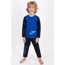 RolyPoly Erkek Çocuk Pijama Takımı Mavi