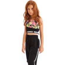 Colorinas Modern Romance Çiçek Desenli Crop Üst 5 Yaş