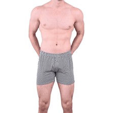 La Livva 3'Lü Erkek Penye Desenli Boxer 01001