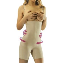 Miss Slim Easy World Kadın Hayalet Lazer Toparlayici Göğüssüz Paçali Korse