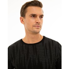 Pierre Cardin Erkek Siyah Slim Fit Triko Kazak 50227828-VR046