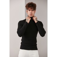 Catspy Erkek Lycra Boğazlı Triko Kazak