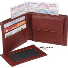 Bizoon % 100 Deri Bozuk Para Gözlü Erkek Cüzdan ve Kartlık  2003