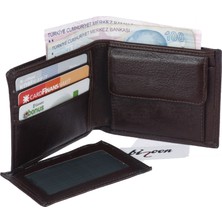 Bizoon % 100 Deri Bozuk Para Gözlü Erkek Cüzdan ve Kartlık  2003