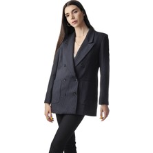 Allis Kadın Lacivert Blazer Ceket