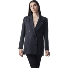 Allis Kadın Lacivert Blazer Ceket