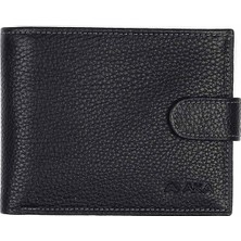 Aka Deri Siyah Içi Kırmızı - Büyük Boy Deri Erkek Cüzdanı 617