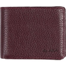 Aka Deri Floter Bordo - Küçük  Boy Deri Erkek Cüzdanı 515