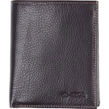 Aka Deri Floter Kahve - Orta  Boy Deri Erkek Cüzdanı 733