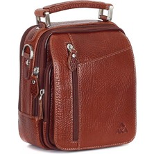 Aka Deri Parlak Taba - Deri Portföy Çantası 348