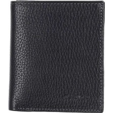 Aka Deri Floter Siyah - Küçük Boy Deri Erkek Cüzdanı 502