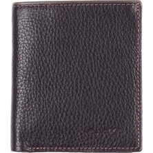 Aka Deri Floter Kahve - Küçük Boy Deri Erkek Cüzdanı 502