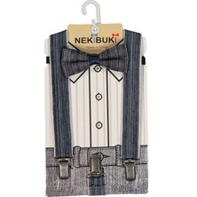 Nekibuki 1-9 Yaş Pantolon Askı Papyon Seti