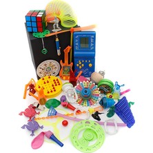 Nostaljik Lezzetler Özel Oyuncak Kutusu Mavi Tetrisli