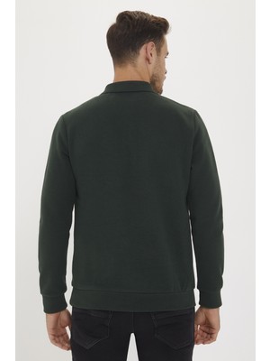 Lee Cooper Newblend Erkek Polo Yaka Sweatshirt