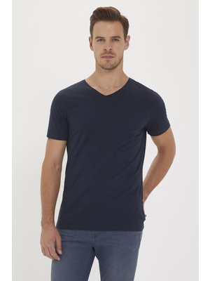 Lee Cooper Kaleb Erkek V Yaka T-Shirt