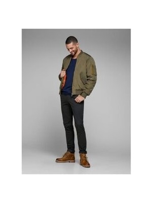 Jack & Jones Erkek Marco Model Chino Siyah Renk Pantolon 12150158
