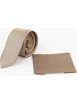 Apartro Dokulu İnce Düz Erkek Kravat