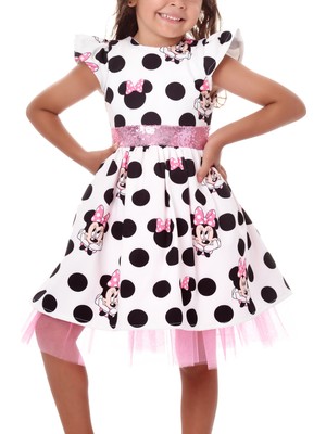 Eylül Elif Butik Minnie Mouse  Kız Çocuk Elbise