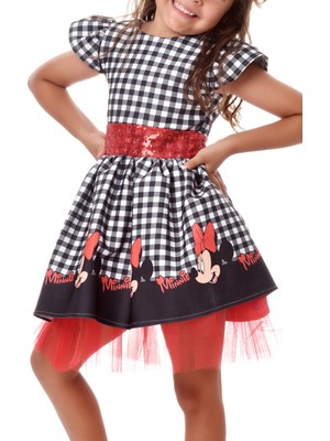 Eylül Elif Butik Minnie Mouse  Kız Çocuk Elbise