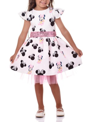 Eylül Elif Butik Minnie Mouse  Kız Çocuk Elbise