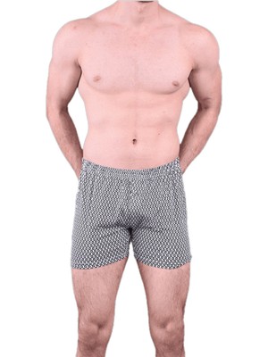 La Livva 3'Lü Erkek Penye Desenli Boxer 01001