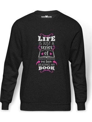Tshirthane A Series Of Unfortunate Events Book Baskılı Erkek Örme Sweatshirt Uzun Kol