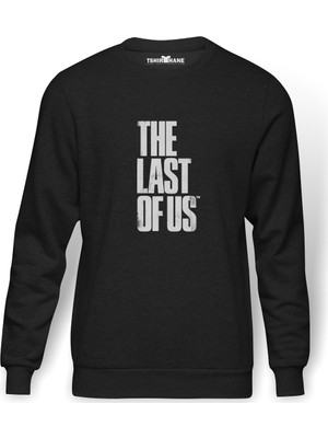 Tshirthane The Last Of Us Baskılı Erkek Örme Sweatshirt Uzun Kol