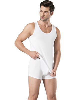 Pierre Cardin Erkek Beyaz Stretch Atlet Boxer Takım 3 Adet