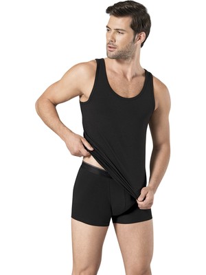 Pierre Cardin Erkek Siyah Stretch Atlet Boxer Takım 3 Adet