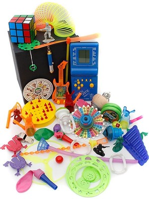 Nostaljik Lezzetler Özel Oyuncak Kutusu Mavi Tetrisli