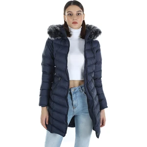 Kadın Uzun Mont 512 Lacivert/navy 20W32000512